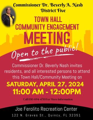 District Five Town Hall Saturday, April 27, 2024