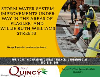 Storm Water System Improvements Flagler and Willie Ruth Williams Streets