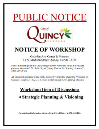 Notice of Workshop January 21, 2023