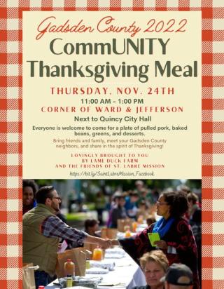 Gadsden County 2022 CommUNITY Thanksgiving Meal 