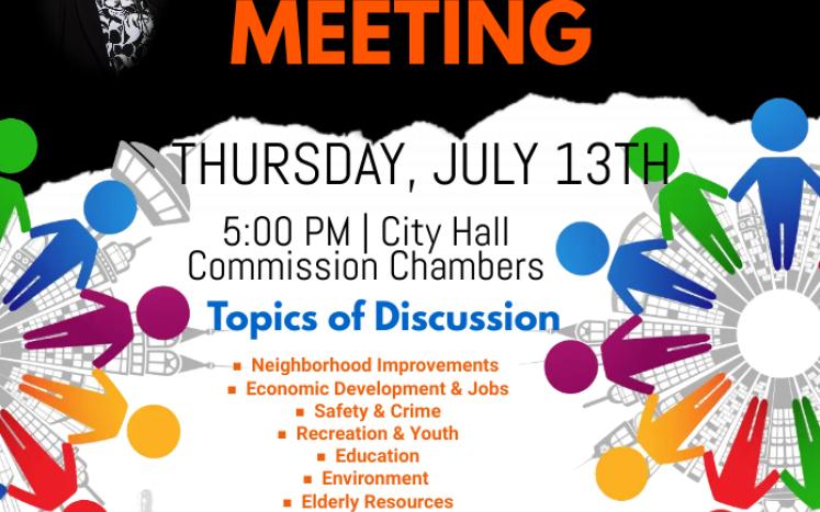 DISTRICT ONE ADVISORY COUNCIL TASK FORCE MEETING THURSDAY JULY 13TH 5:00 PM