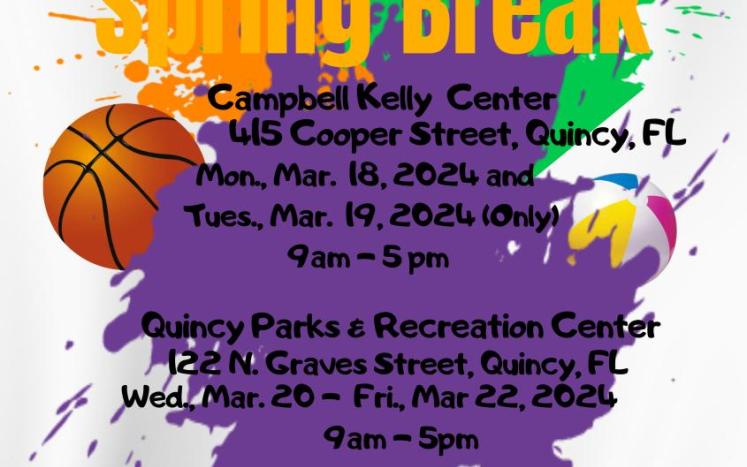 Join In The Spring Break Quincy Parks and Recreation Department