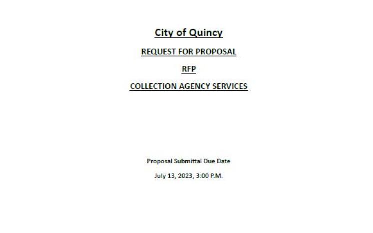 REQUEST FOR PROPOSAL COLLECTION AGENCY SERVICES