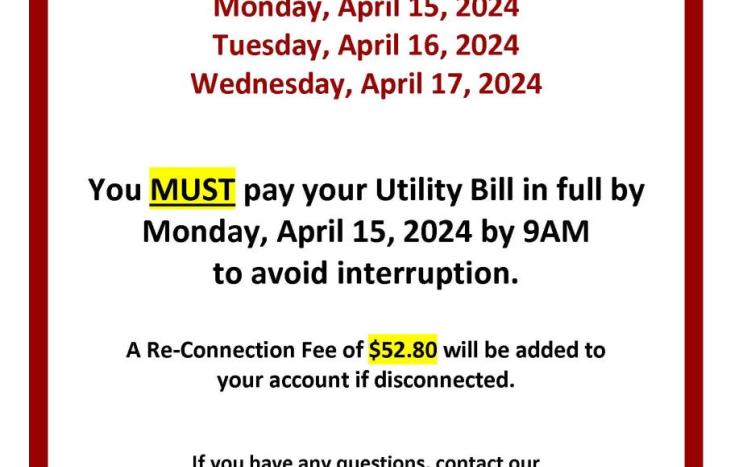 UTILITY CUSTOMERS - CYCLE 2 - CUT-OFF